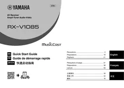 Programmes audio du récepteur AV Yamaha